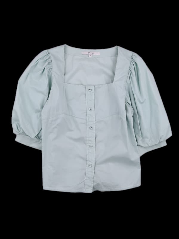 스퀘어 퍼프 블라우스