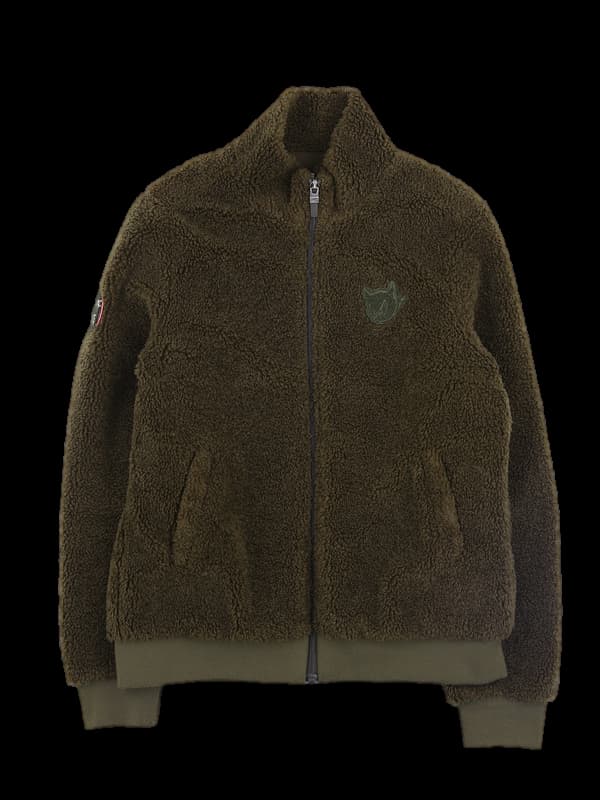 로고 플리츠 방풍 집업 