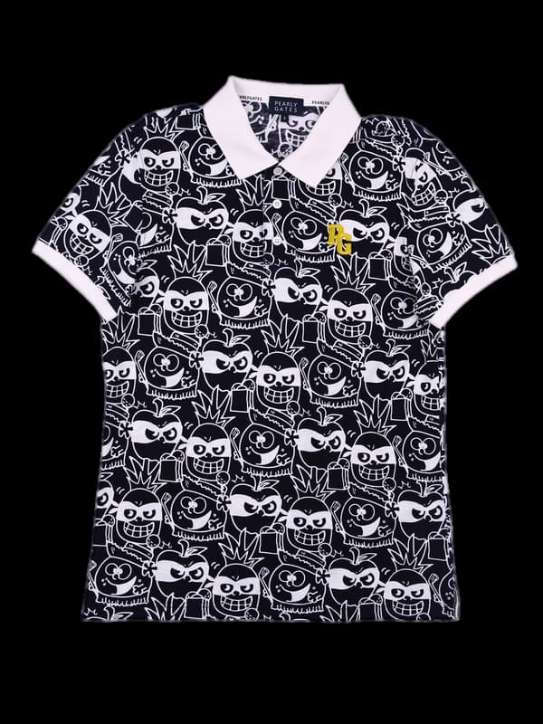 [남성] 캐주얼 패턴 카라 반팔