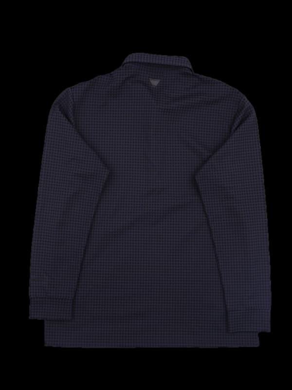 [남성] 폴리 체크 카라 긴팔