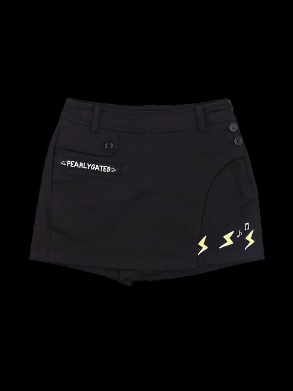 사이드단추 스커트 팬츠