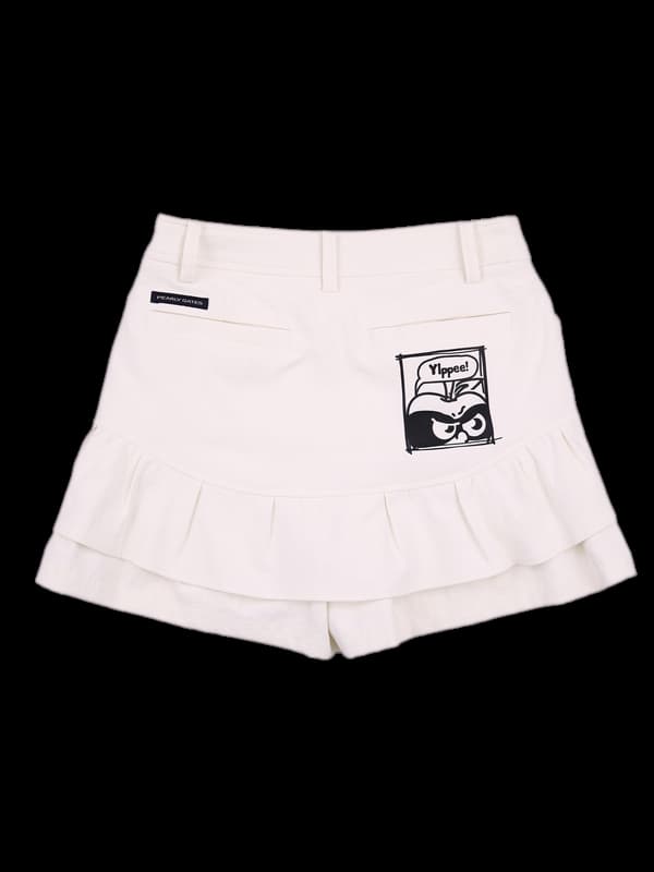 린넨 프릴 스커트 팬츠