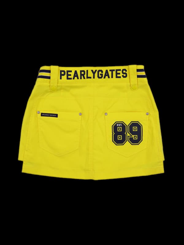 로고 주름 스커트 팬츠