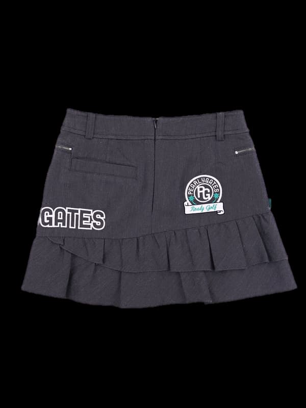 사이드 로고 프릴스커트