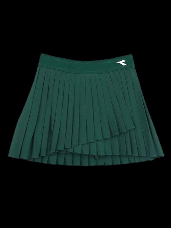 밴딩 언발 플리츠 스커트