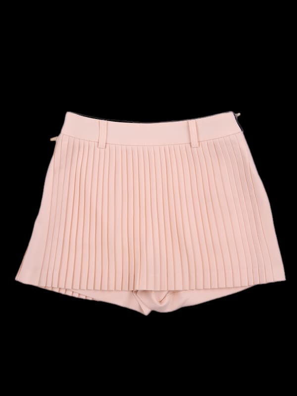 로고 밴딩 플리츠 스커트 