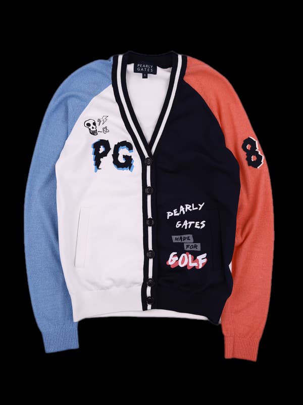 로고 투칼라 브이넥 가디건 