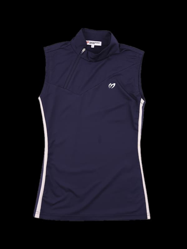 사선 하프집업 민소매 