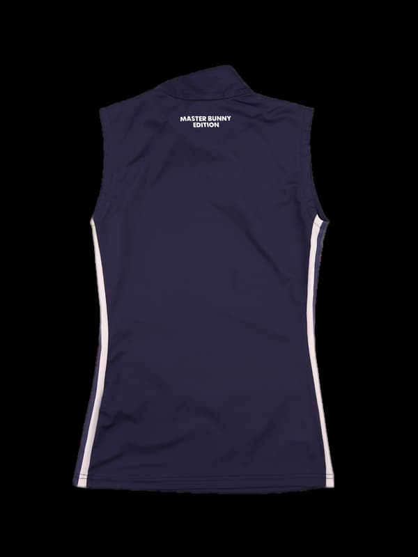 사선 하프집업 민소매 