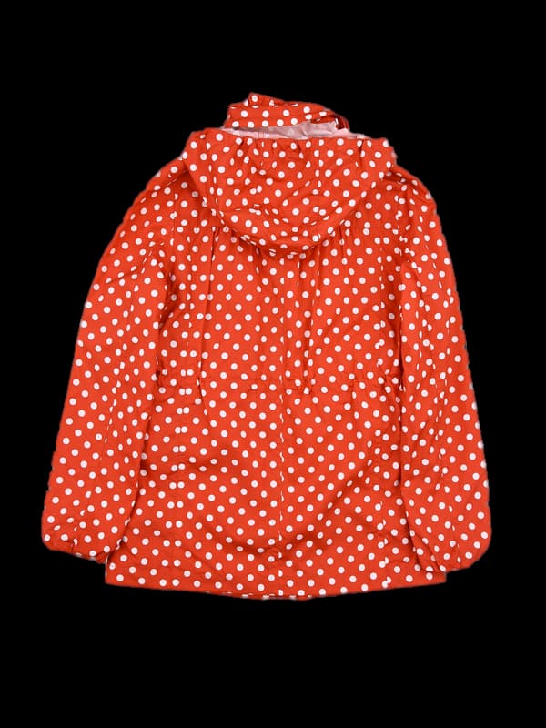 후드 도트 바람막이 