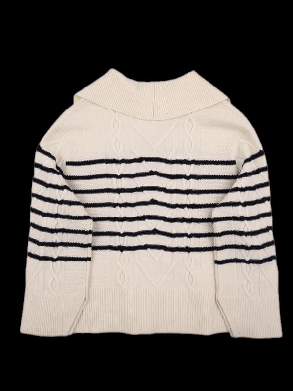 캐시미어 트임 카라 니트