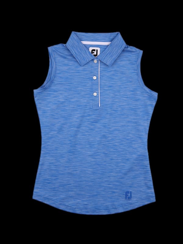 로고 카라 민소매 