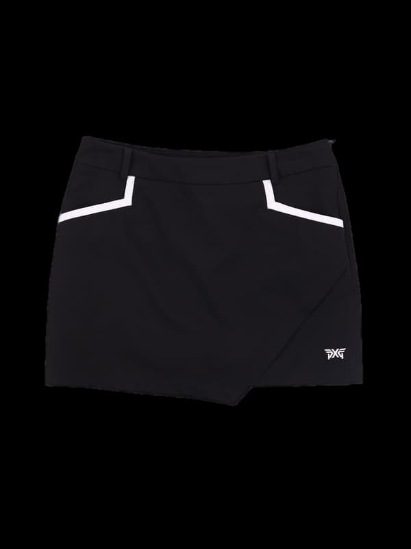 로고 언발 스커트