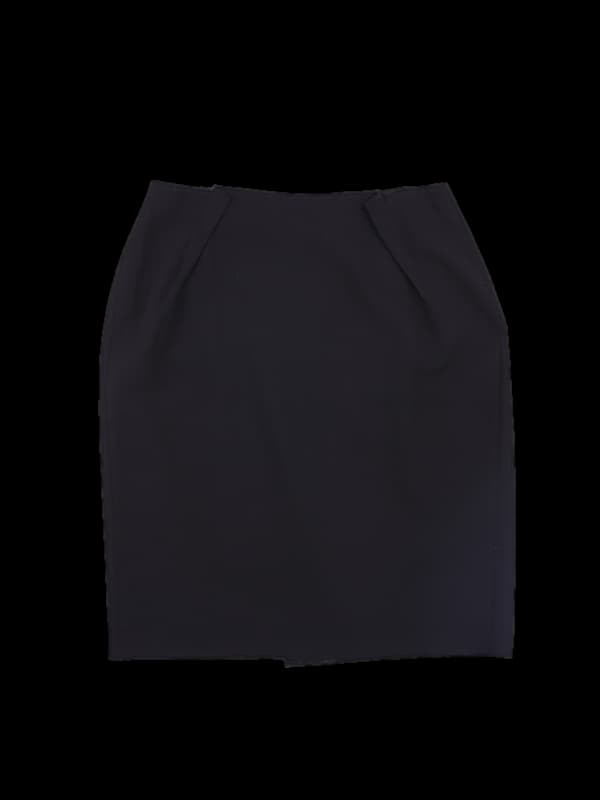 뒷트임 미디 스커트 