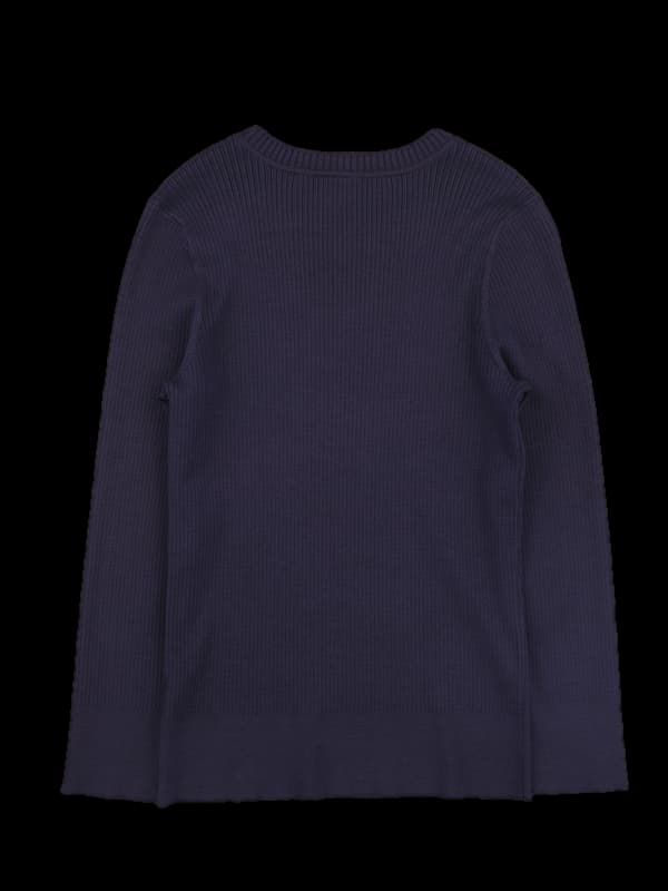 골지 단추포인트 긴팔