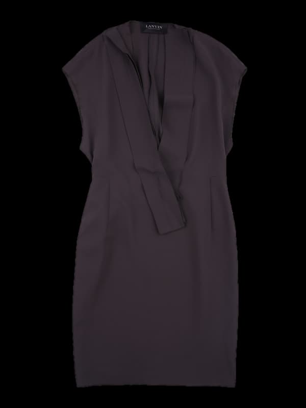 사이드 자크 민소매 원피스