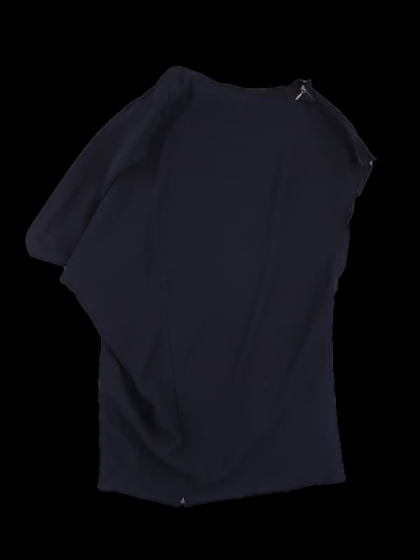 실크 언발 블라우스 