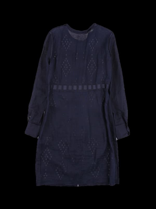 시스루 패턴 벨트 포인트 원피스 