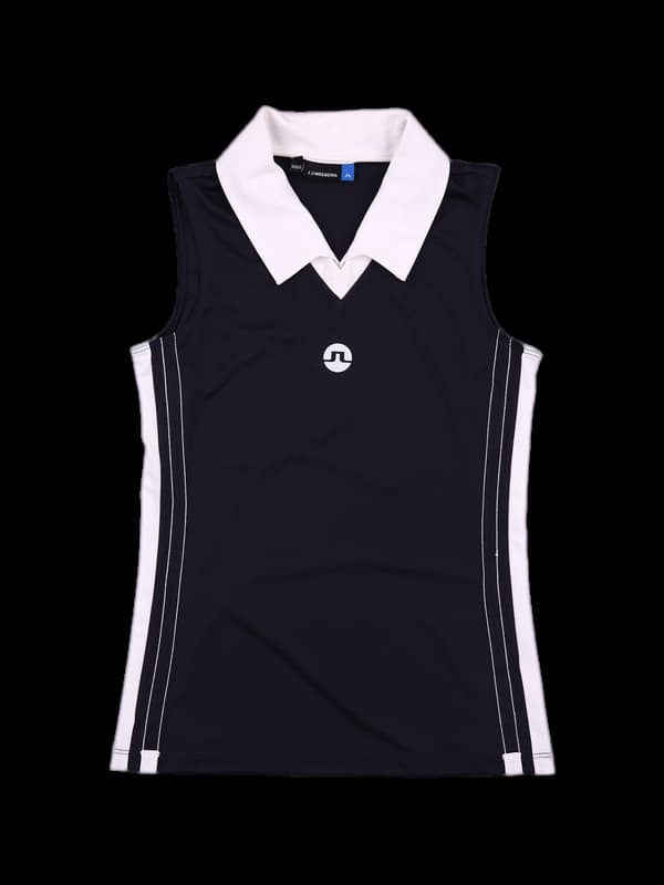 카라 브이넥 민소매