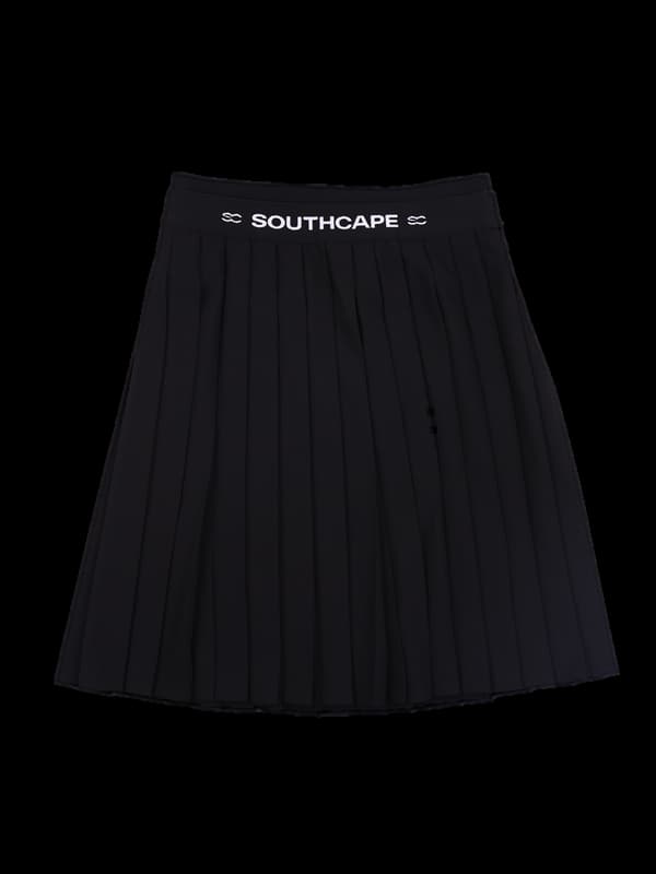 로고 밴딩 미디스커트