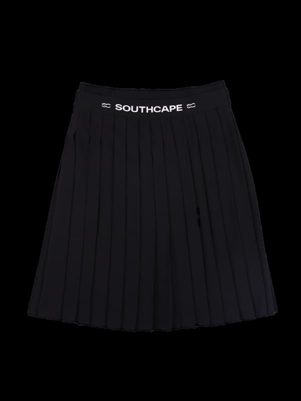 로고 밴딩 미디스커트