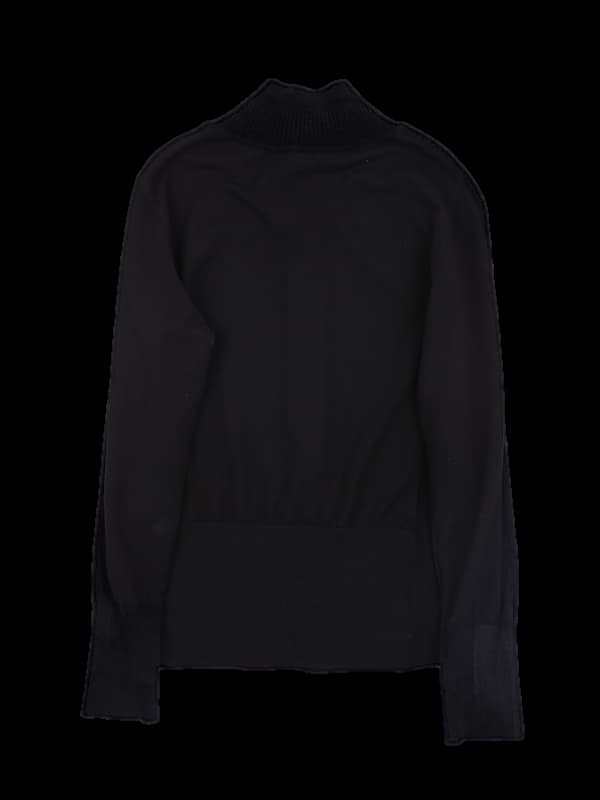 하이넥 니트 긴팔집업