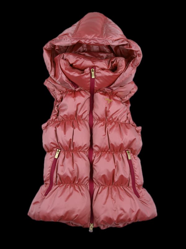 방풍 로고 패딩베스트