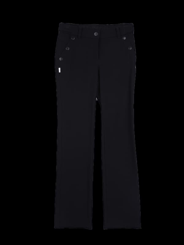 단추 포인트 일자 팬츠