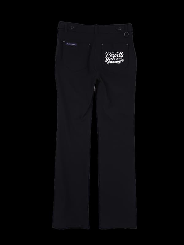 단추 포인트 일자 팬츠