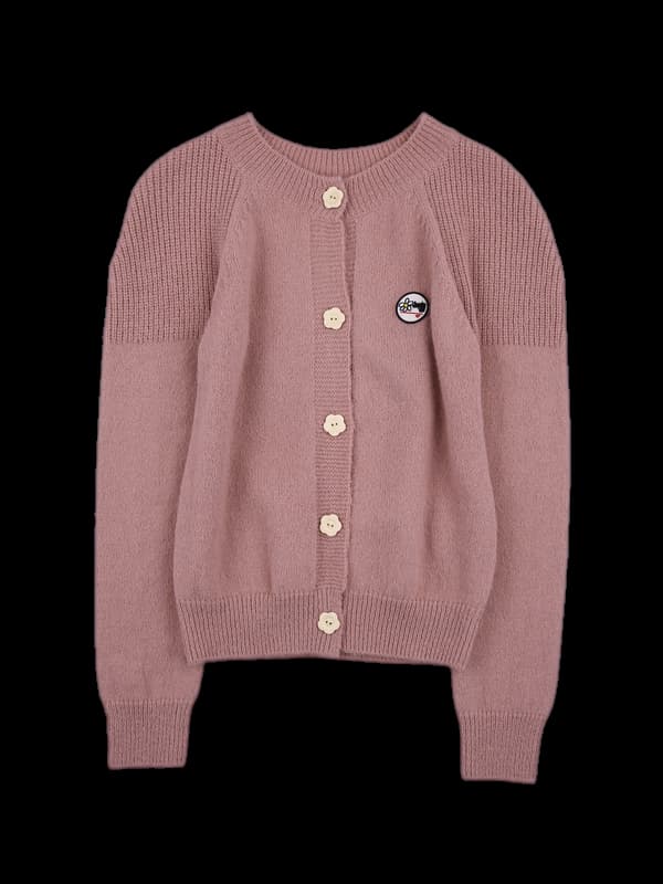 아크릴 긴팔 가디건