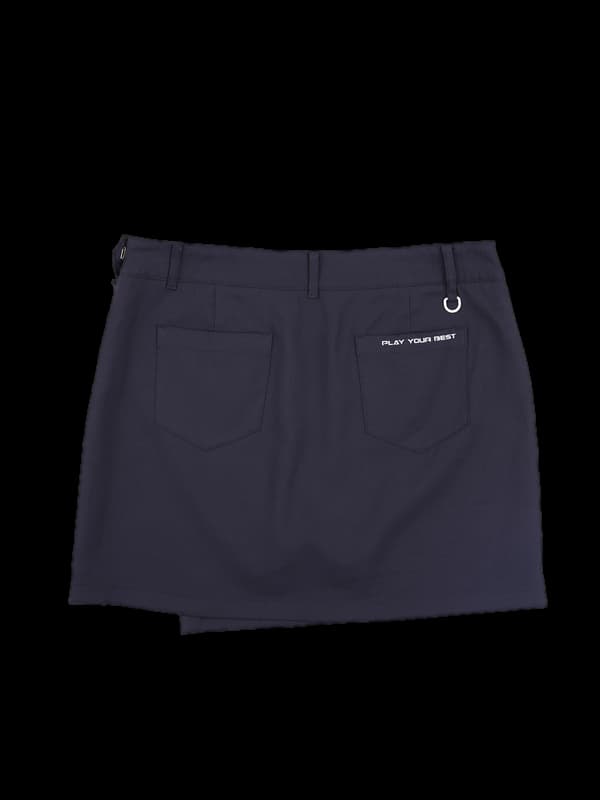 폴리 언발 스커트 