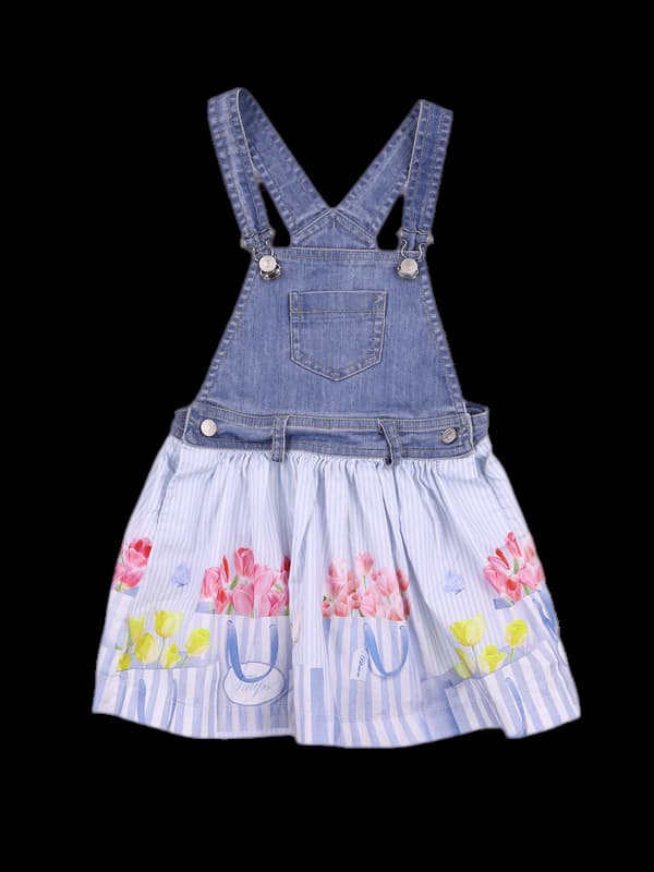 [키즈] 플라워 멜빵원피스