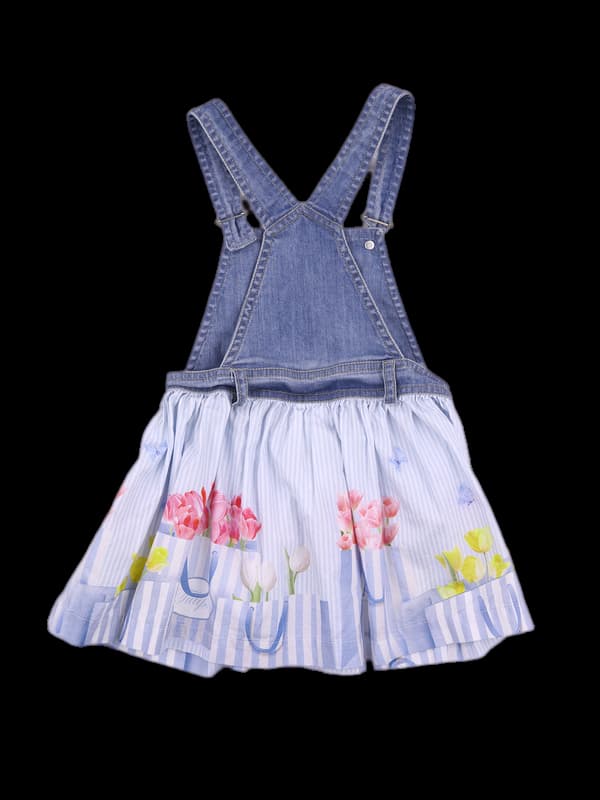 [키즈] 플라워 멜빵원피스