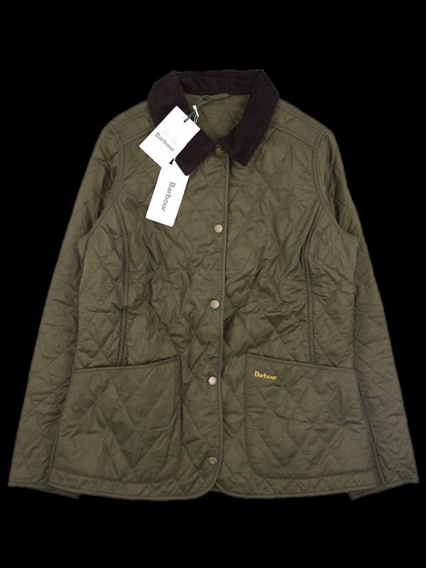 [새상품] 퀄팅 카라 자켓