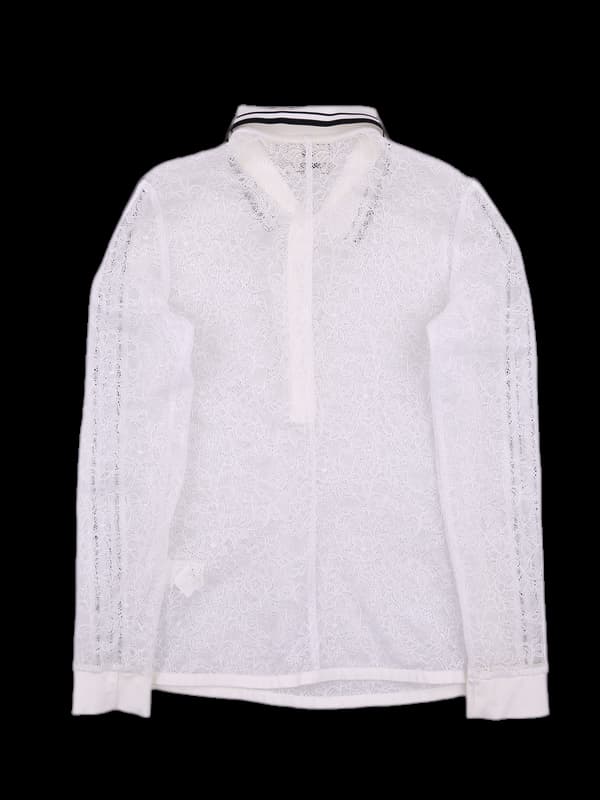 시스루 카라 긴팔