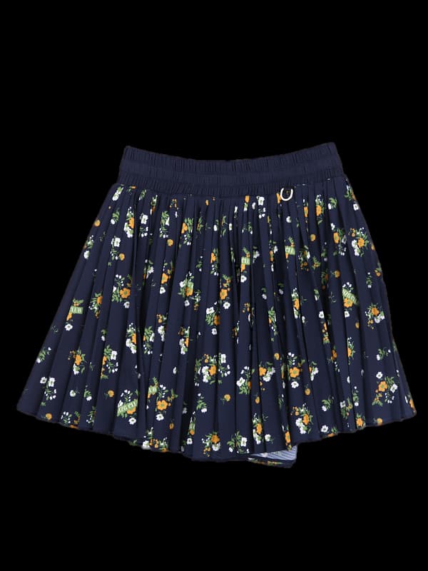 플로어 밴딩 스커트 팬츠