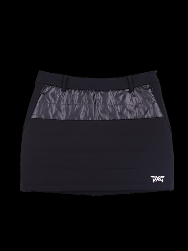 로고 다운 미니스커트 