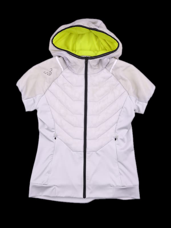 다운 후드 반팔 집업 