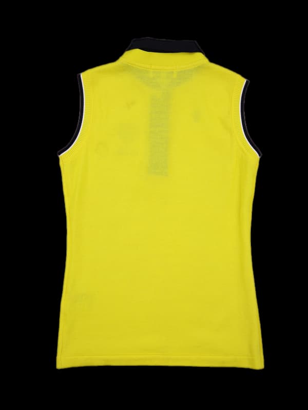 코튼 카라 니트 베스트