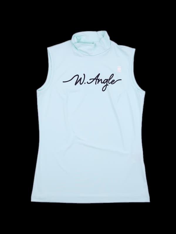 로고 하이넥 민소매