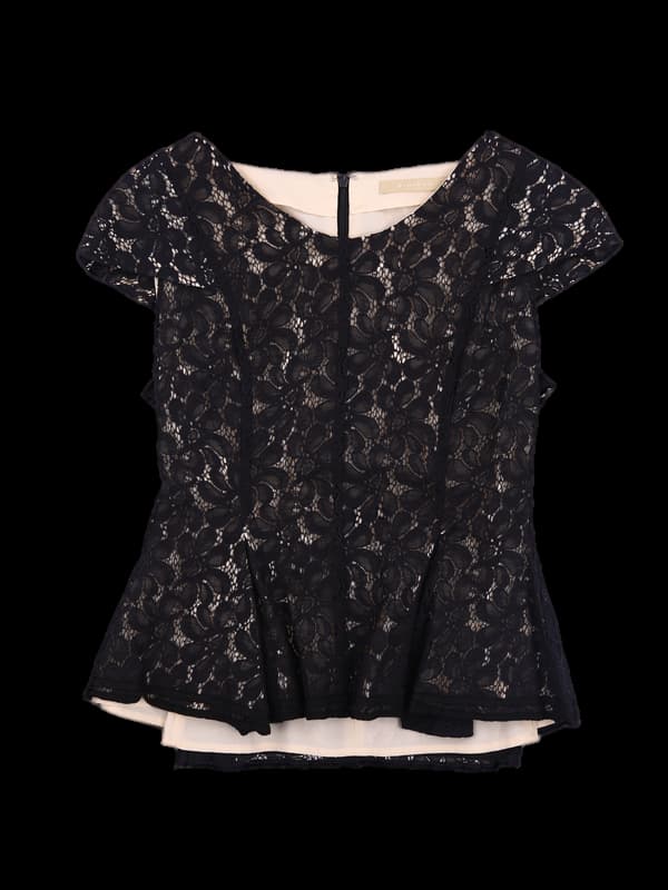 플라워 패턴 블라우스 