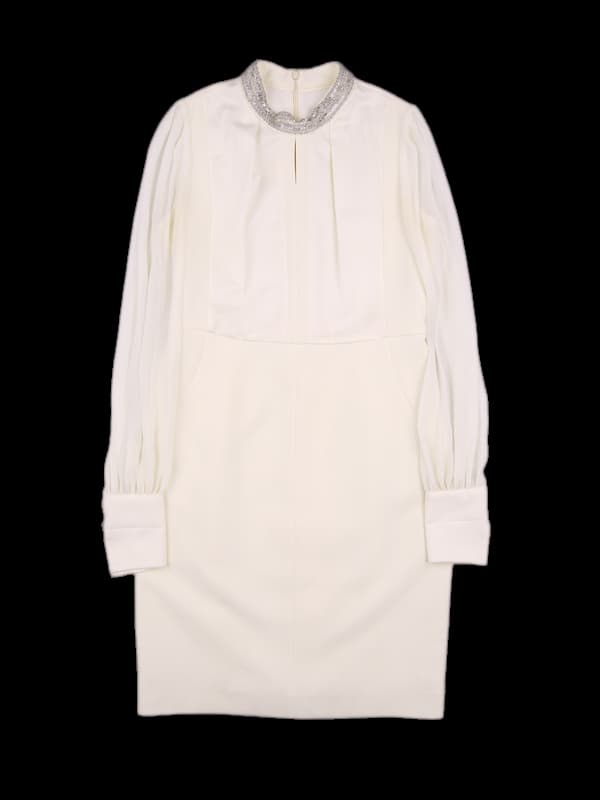 보석 포인트 시스루 원피스 