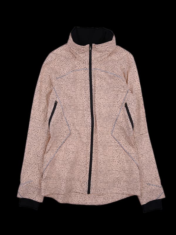 나일론 패턴 후드 점퍼