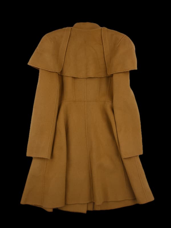 울 더블버튼 코트