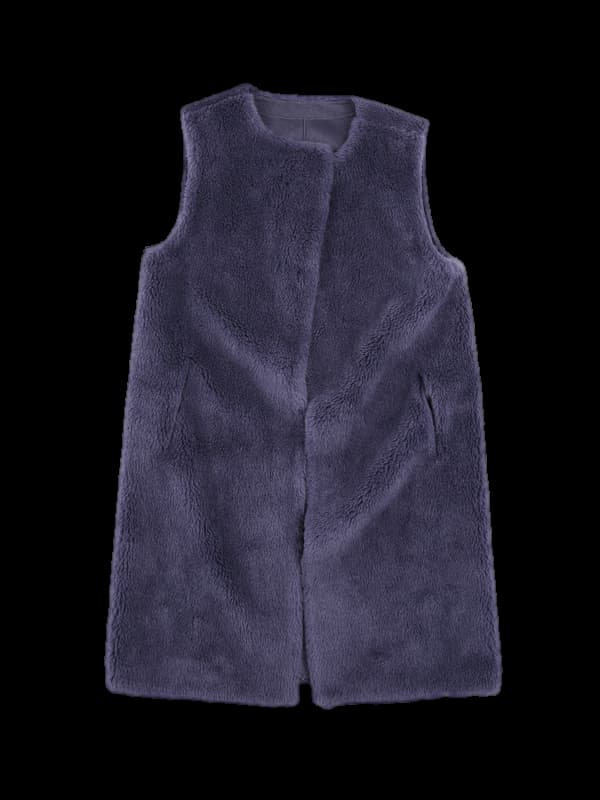양털 베스트 코트 