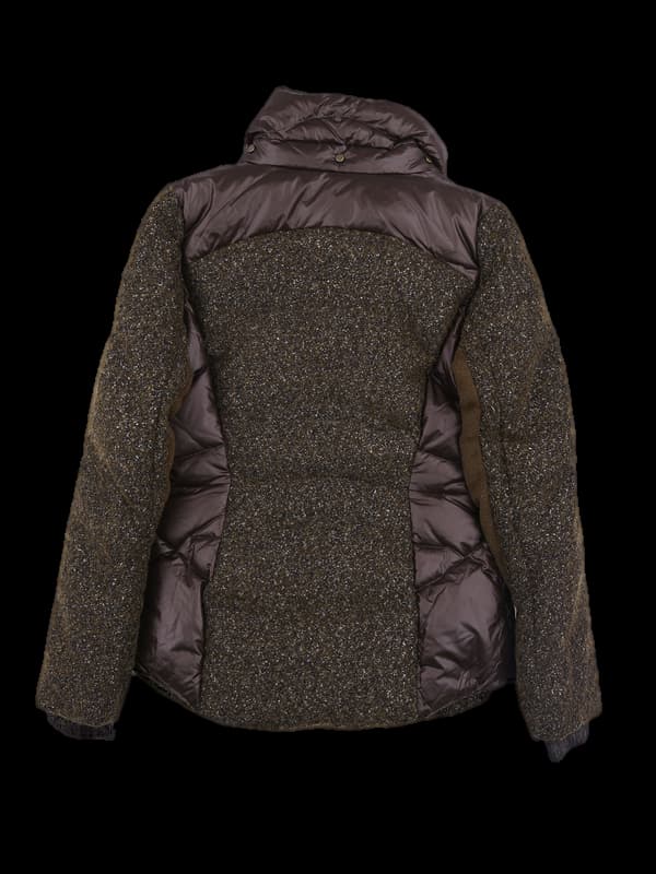 여우털 다운 점퍼