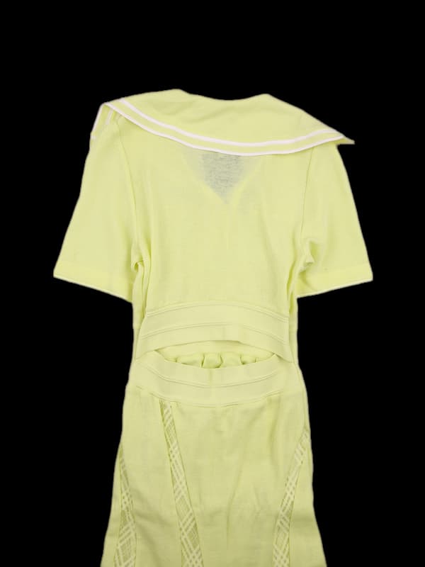 [새상품] 골드 포인트 카라 원피스