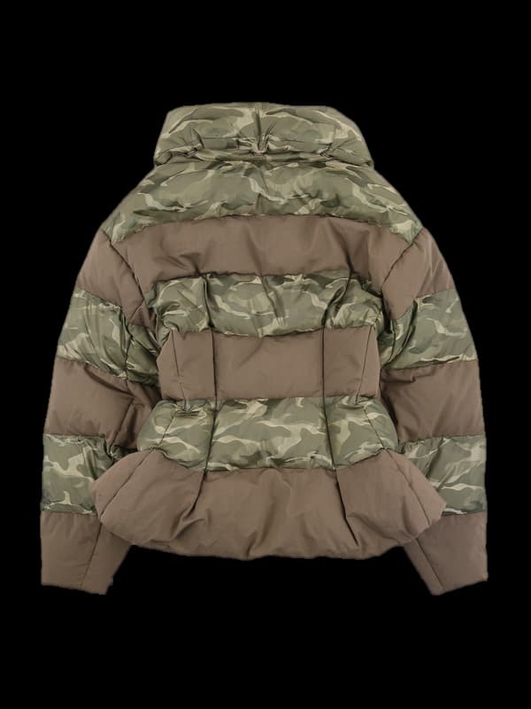 다운 밀리터리 슬림 점퍼