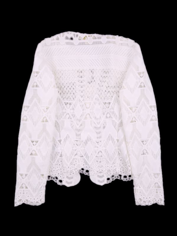 시스루 긴팔 자켓