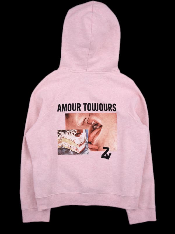 코튼 기모 후드 